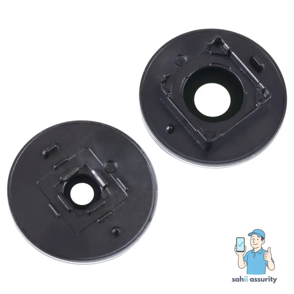 Camera Lens Glass with Frame for Realme C55 White thumbnail